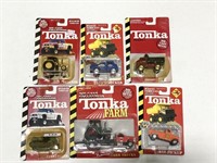 Lot of Six Tonka Miniature Diecast Toys