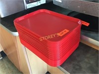 ~25 Red Cafeteria Trays