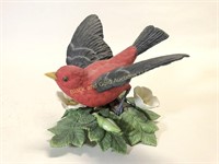 Lenox Scarlet Tanager Bird Figurine