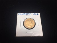1902 1/4 OZ Gold Australian Sovereign