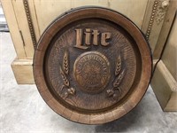 Lite Beer barrel sign