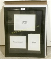 Brand new in box diploma frame and matting
