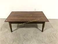 Antique Pine Table, Cut to Coffee Table Height
