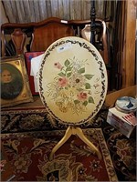 Hand painted tilt top table