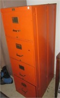 Allsteel four drawer metal file cabinet. Measures