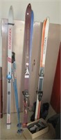 (3) Pairs of Rossignol snow skis in various