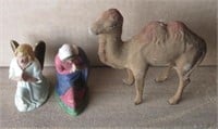 (2) Sets of vintage Nativity figurines including