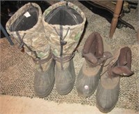 Two pairs of boots including Itasca size 12 and