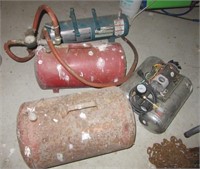 (4) Misc. portable air tanks.