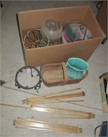 Plant stands, vases, lawn globe, etc.