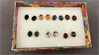 collection of stud earrings