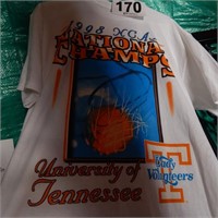 1998 LADY VOLUNTEERS NATIONAL CHAMPS T SHIRT SIZE