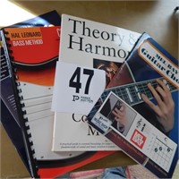 THREE GUITAR TRAINING BOOKS AND A MUSIC THEORY