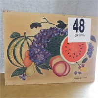 ORIGINAL FRUIT PAINTING BY MABLE COUNTESS- 16 X