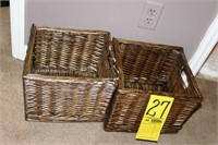 two matching baskets