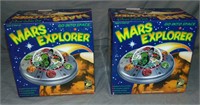 (2) Boxed Battery Op Mars Explorer Space Toys
