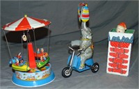 3 Piece Tin Lithograph Toy Lot