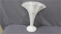 Fenton Silver Crest 12" High Fan Vase