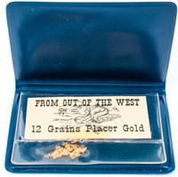 12 Grains of Placer Gold in Holder