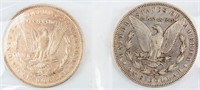 Coin 2 Morgan Silver Dollars 1892-P & 1892-O