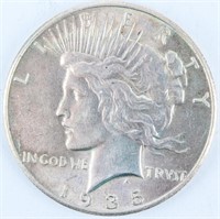 Coin 1935-P Peace Silver Dollar Key Date XF