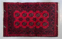 Afghan pure wool, hand made Turkmen rug