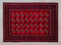 Vintage Afghan Turkmen pure wool, hand made rug