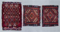 3 Persian pure wool, hand made door mats