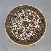 Persian pure wool, machine made circular rug