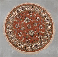 Persian pure wool, machine made circular rug