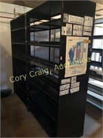 Metal shelf unit with adjustable shelves