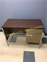 Small metal desk