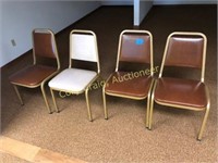 (4) Stack Chairs, nice cond.