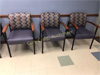 (3) matching arm chairs, nice cond