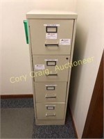 Metal 4 drawer file cabinet