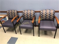 (3) matching arm chairs nice cond.