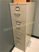 Metal 4 drawer file cabinet