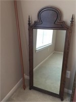 Lot of beautiful wooden mirror and curtain rod