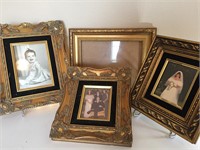 Lot of four beautiful wall frames easels not