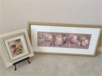 Lot of two beautiful floral prints