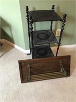 Lot of beautiful metal stand and wall shelf.