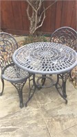 Wrought Iron Bistro Table Set