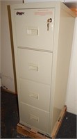 4 DRAWER FIRE-KING FIREPROOF FILING CABINET