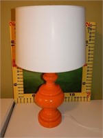 ORANGE LAMP WITH SHADE