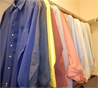 LOT OF COLORED DESIGNOR LONG SLEEVE SHIRTS