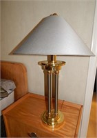 PAIR OF BEAUTIFUL BRASS AND CHROME LAMPS