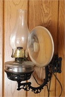Vintage Reflector Oil Lamp
