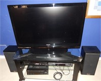 43" SAMSUNG TV AND ELECTRONICS WITH TV STAND