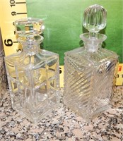 2 CRYSTAL DECANTERS