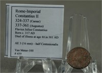 Ancient Roman Imperial Constantius II Coin